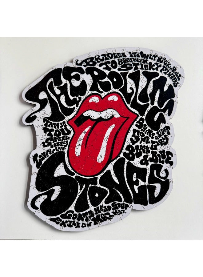 ROLLING STONES Official Licensed Rolling Stones Wooden Puzzle - Elite 300pc Gift Box - Classic Logo Art - Image 1